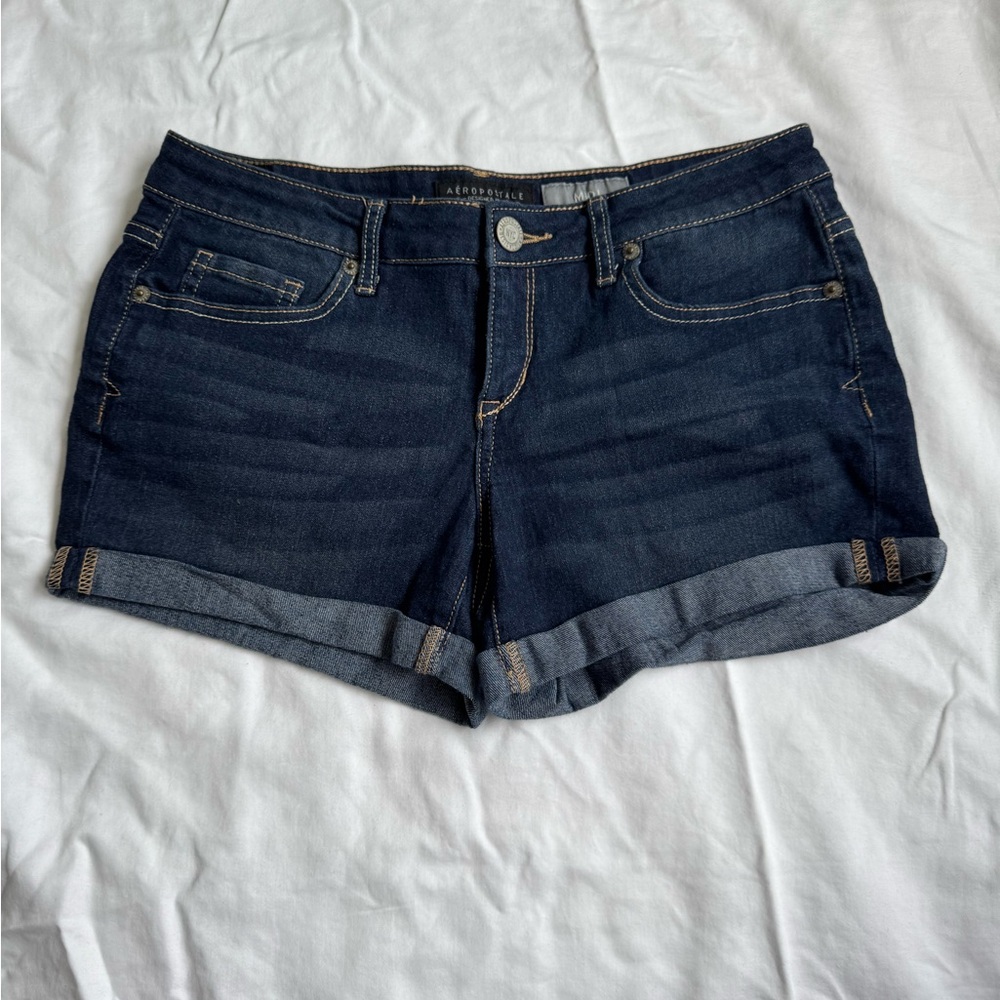 Aeropostale Dark Blue Jean Shorts